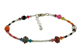 Sterling All Jazzed Up Aphrodite Beaded Anklet