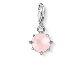 Sterling Silver Thomas Sabo Charm Club October Rose Quartz