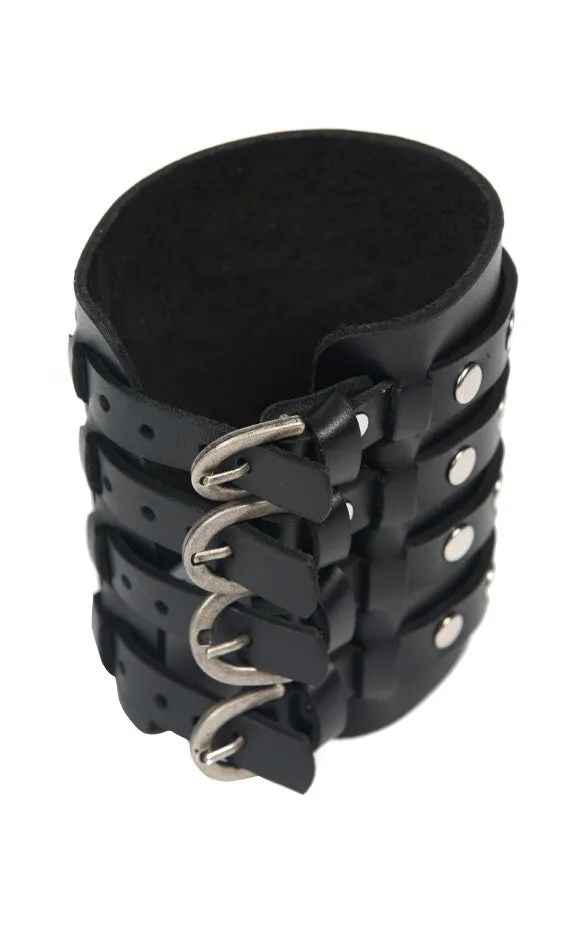 Studded Genuine Leather Bracelet