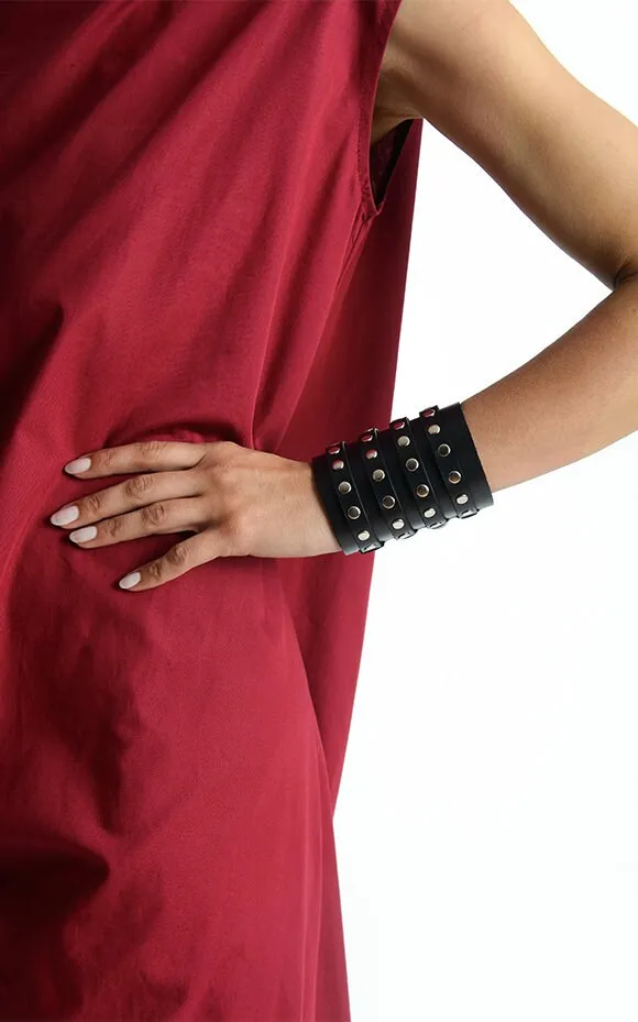 Studded Genuine Leather Bracelet