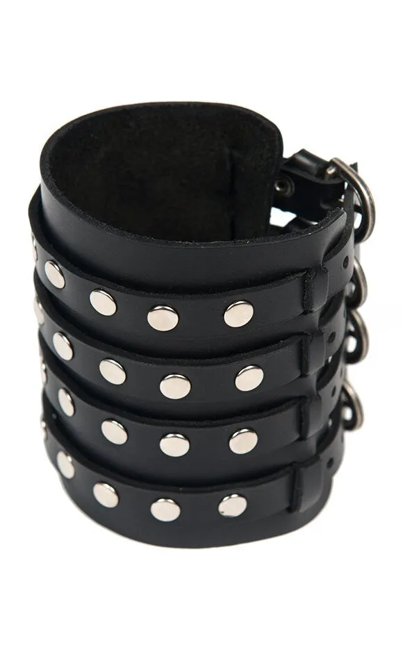 Studded Genuine Leather Bracelet