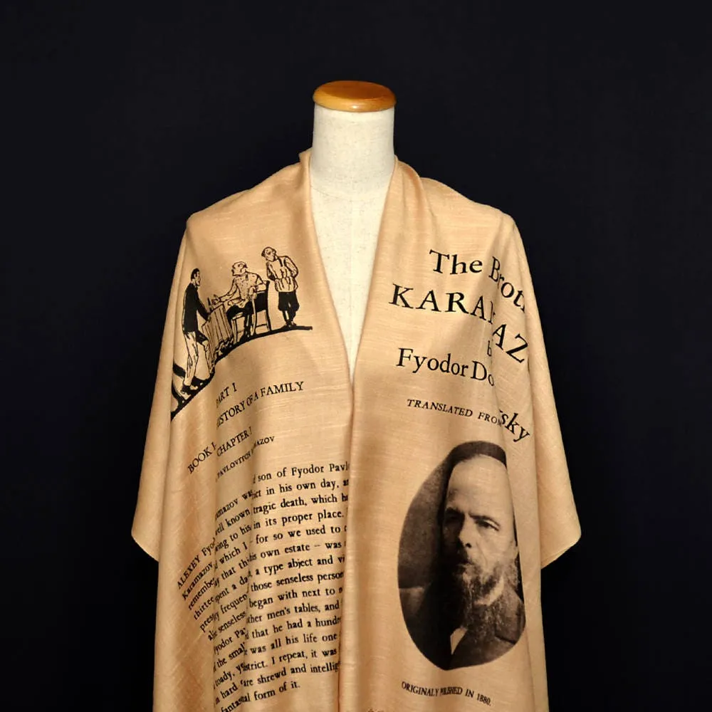 The Brothers Karamazov by Fyodor Dostoyevsky shawl/scarf - English version