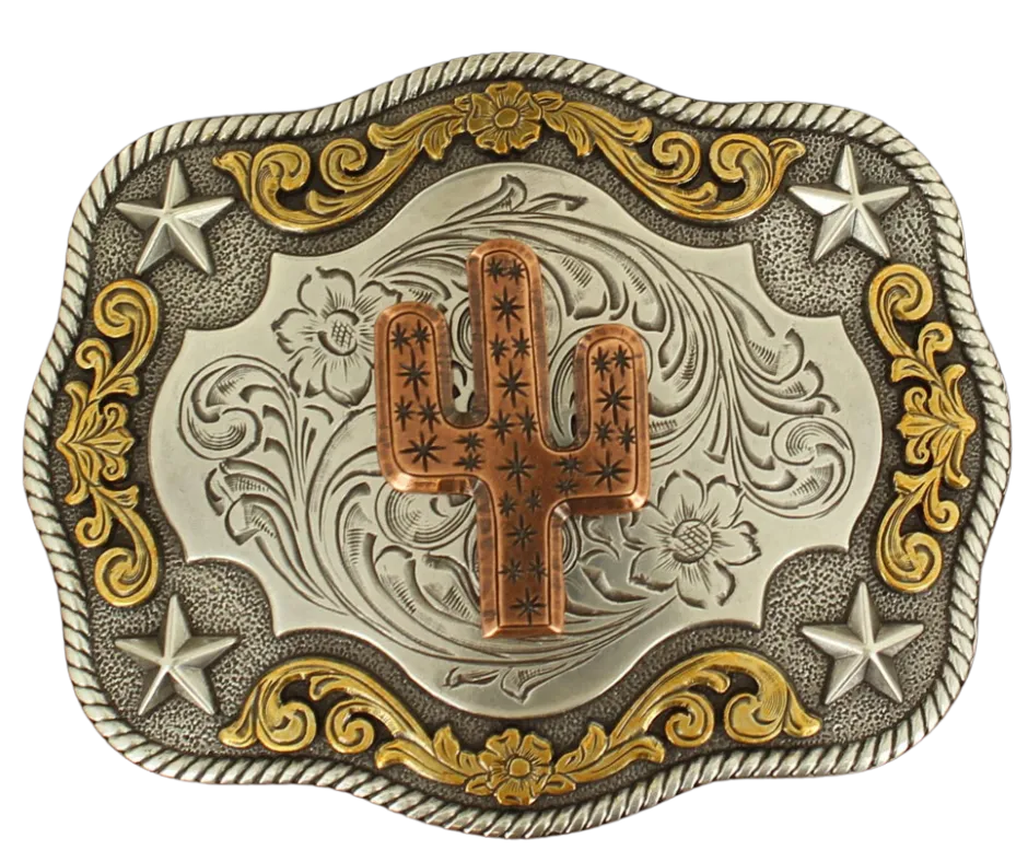 The "Saguaro" Western Buckle