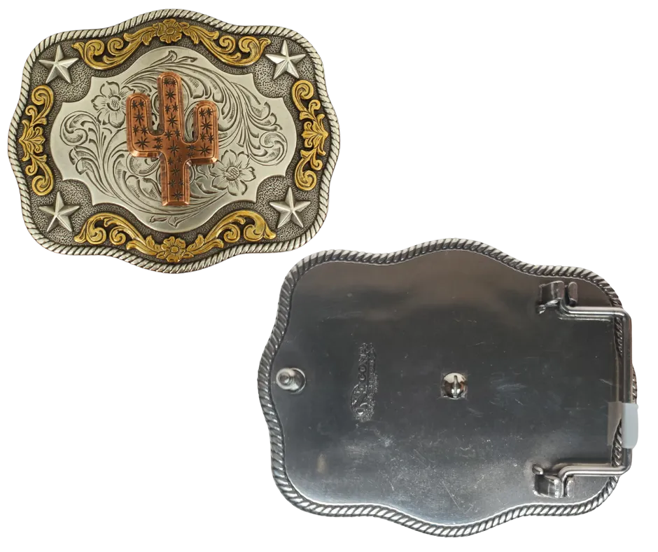 The "Saguaro" Western Buckle