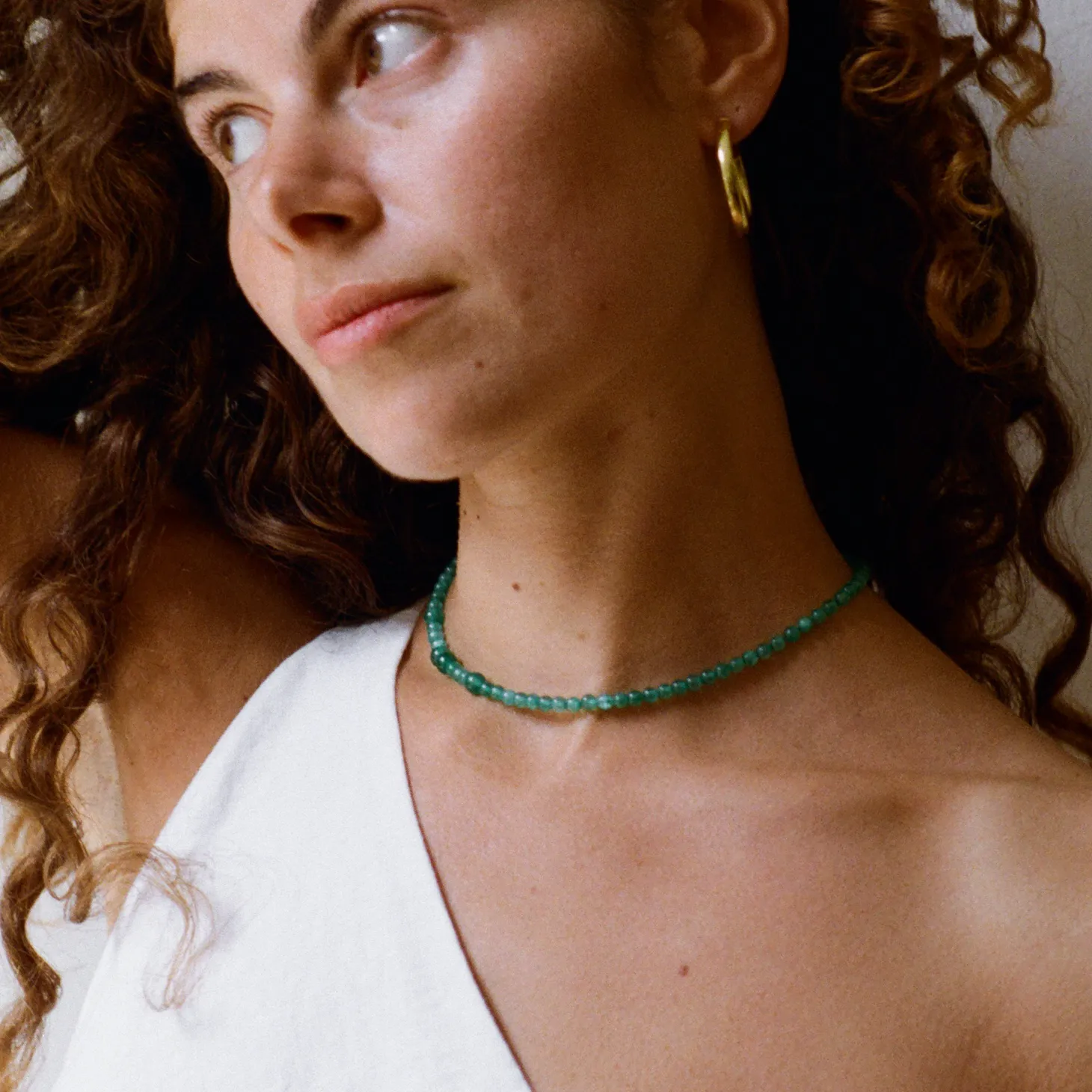 THE YUNA NECKLACE - Green quartz