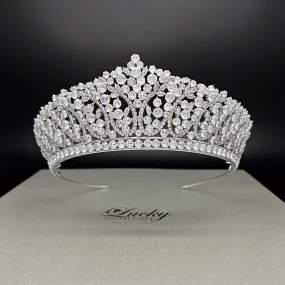 Tiara, Classic Cubic Zirconia Bridal and Quinceanera Corona