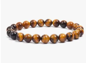 Tigers eye stone, stretch cording, yoga, bracelet, jewelry.