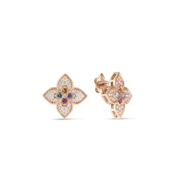 Venetian Princess Diamond and Gemstone Earrings by Roberto Coin