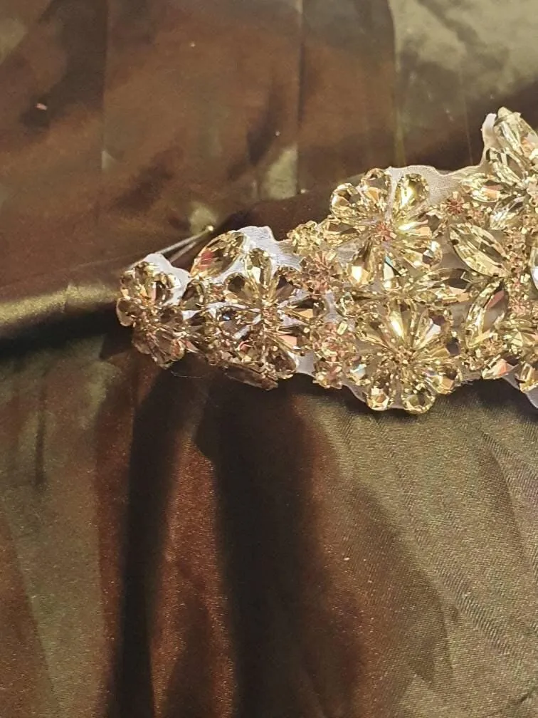 Vintage couture inspired crystal tiara, hairband by Crystal wedding uk