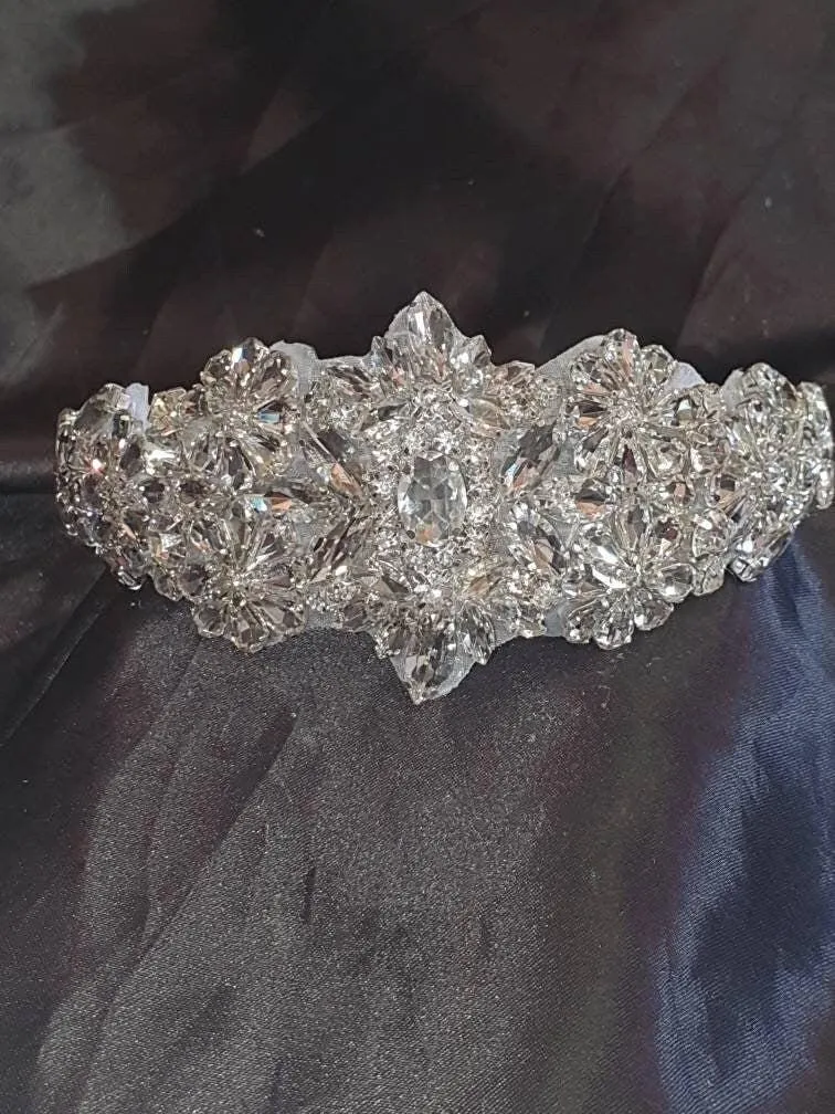 Vintage couture inspired crystal tiara, hairband by Crystal wedding uk