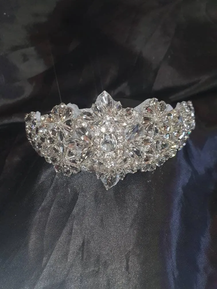 Vintage couture inspired crystal tiara, hairband by Crystal wedding uk