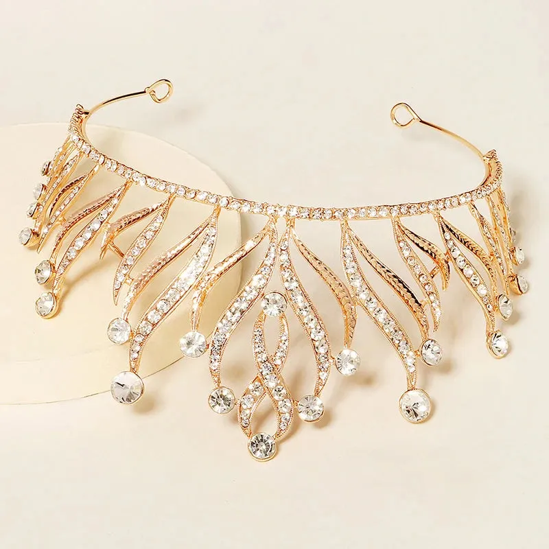 Wedding Crown Crystal Rhinestone Tiara Hair Bridal Accessory