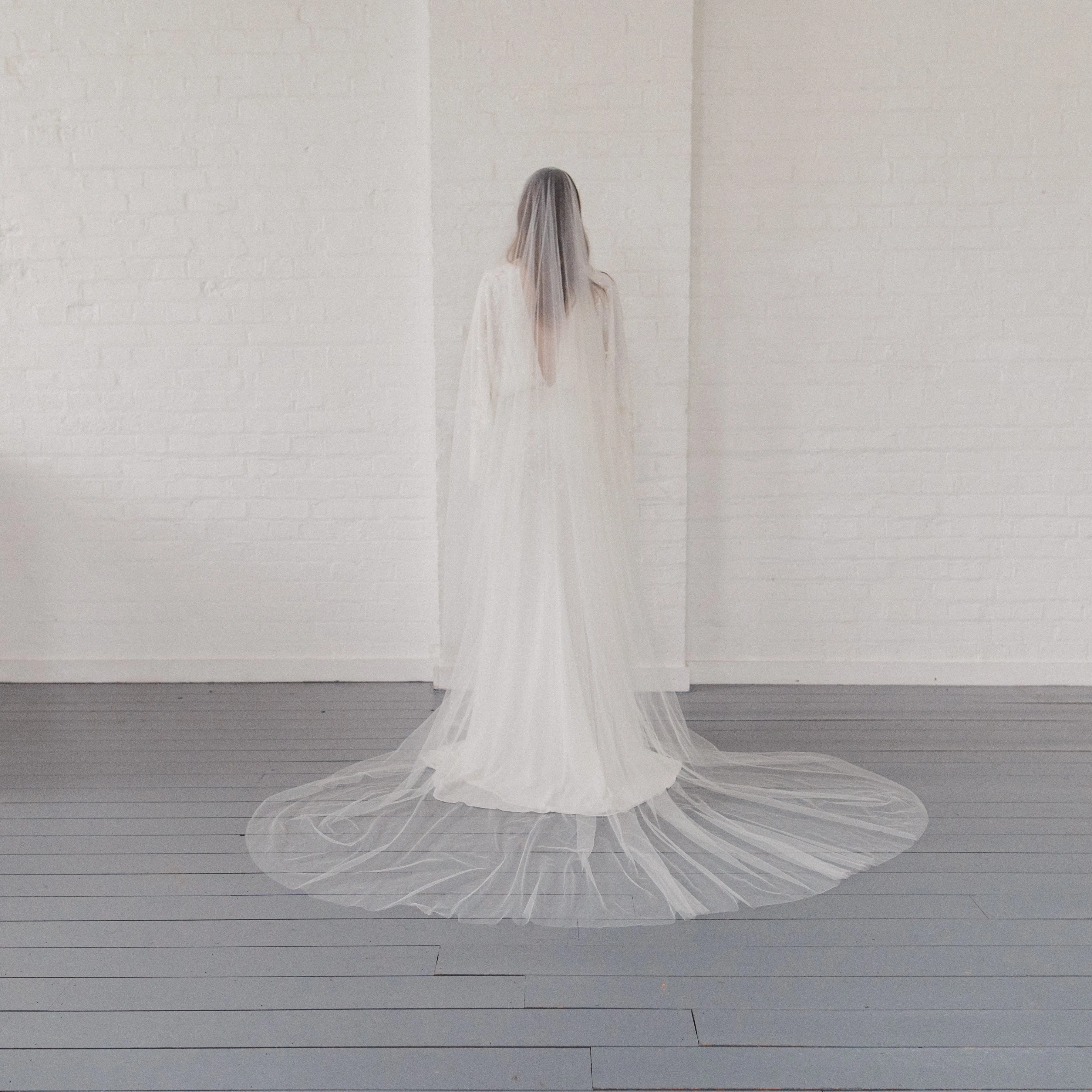 WONDER | Soft illusion tulle drop veil (extra full width)